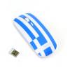 Mouse USB wireless Platinet white / blue "Greece" OM0414FGR